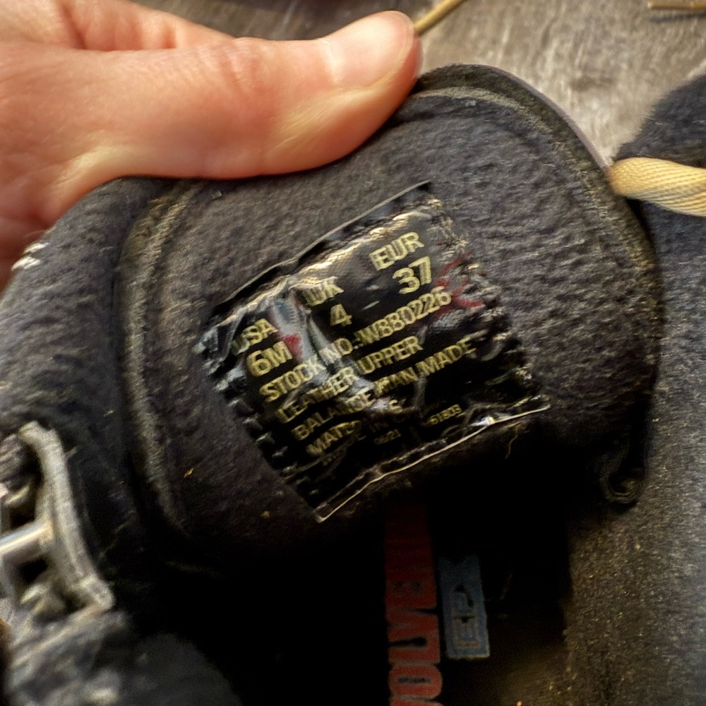 Black Leather Upper Shoes